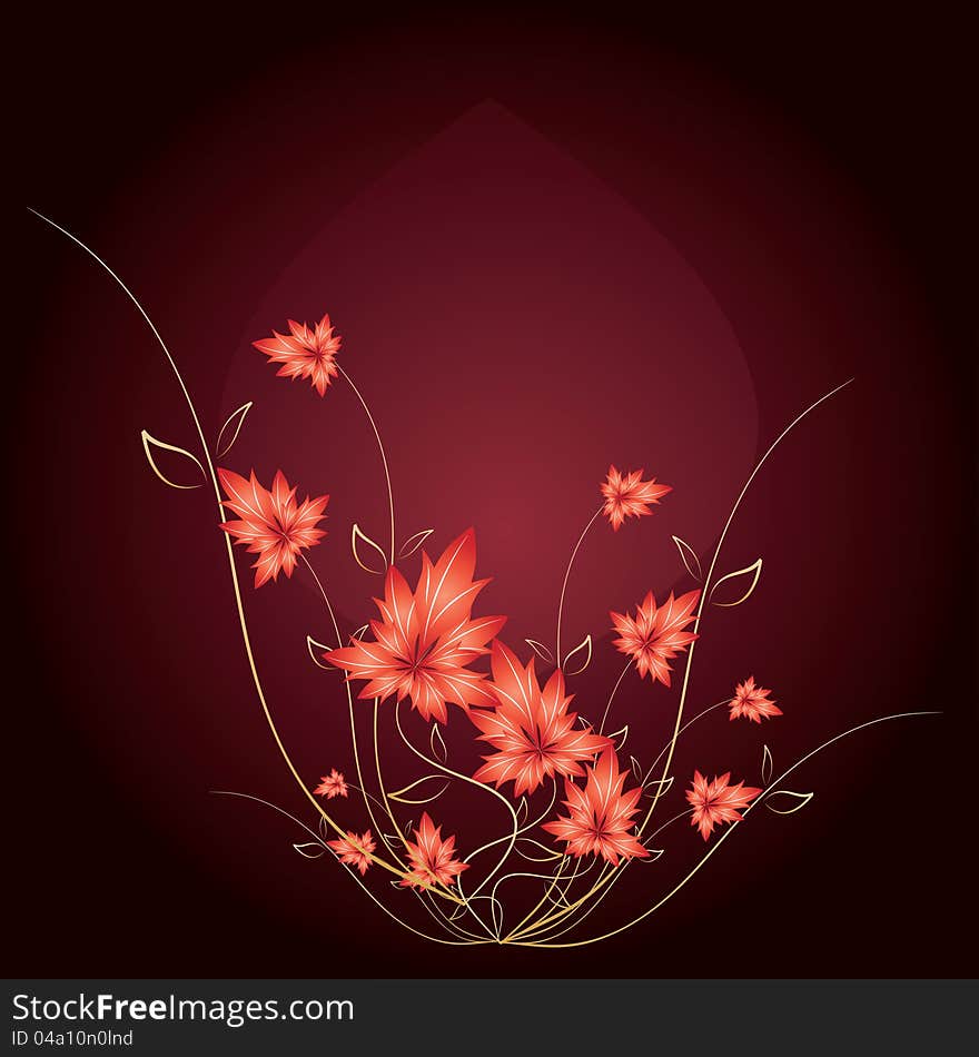 Floral background for your text