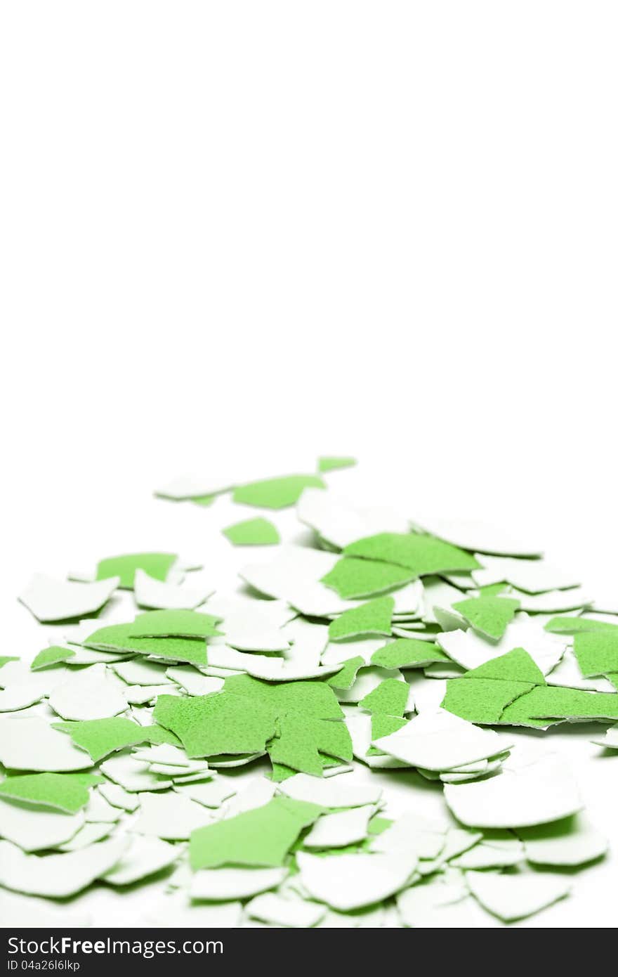 Abstract Green Shell Background