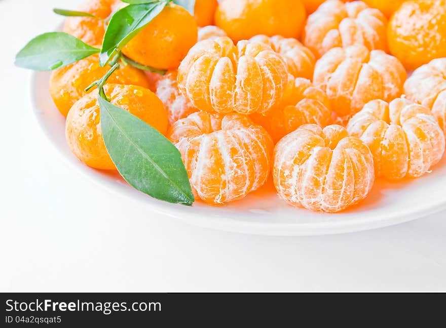 A lot of orange on a white background. A lot of orange on a white background.