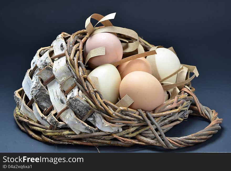 Fresh Organic Eggs Centerpiece