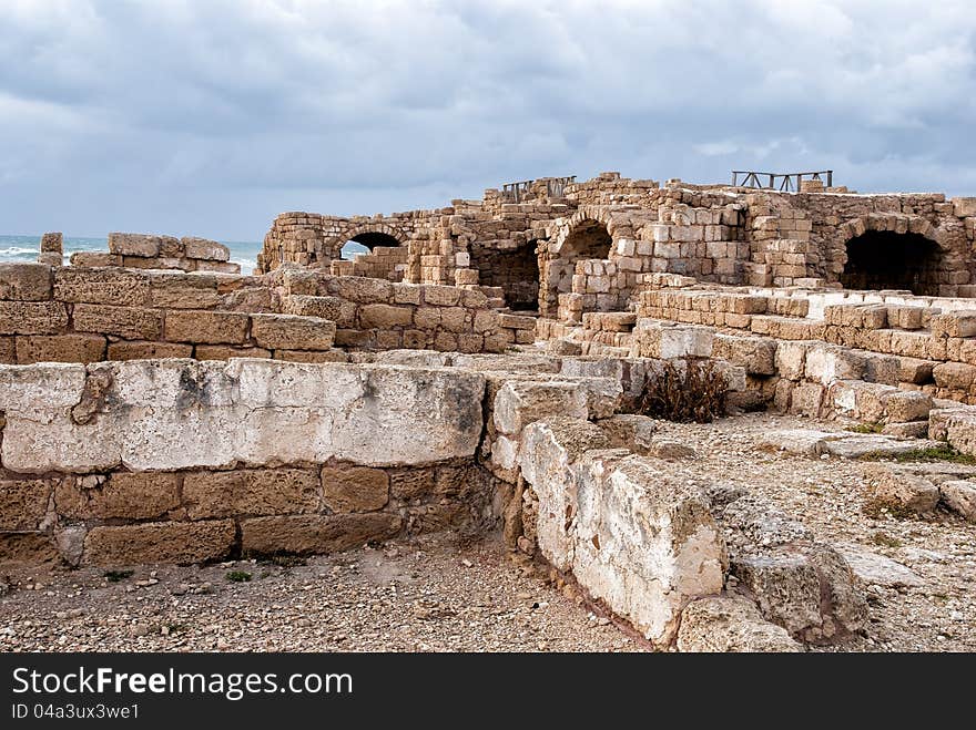 Ruins of roman period in caesarea