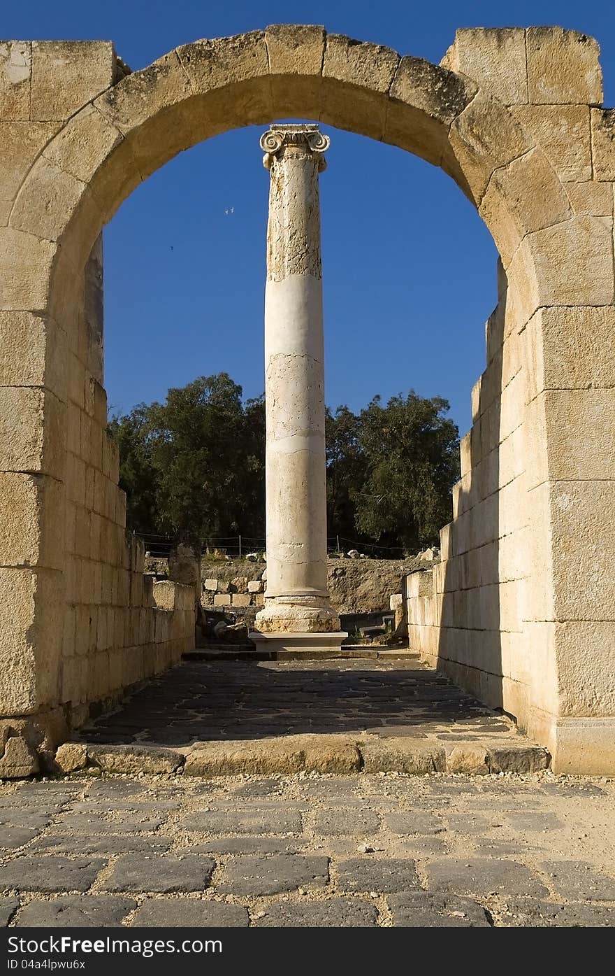 Archaeological excavations in Israel ,park  Beit Shean. Archaeological excavations in Israel ,park  Beit Shean