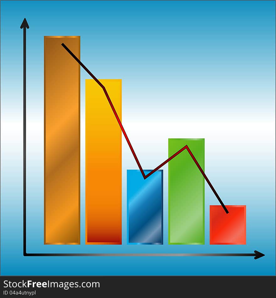 Multi-colored chart