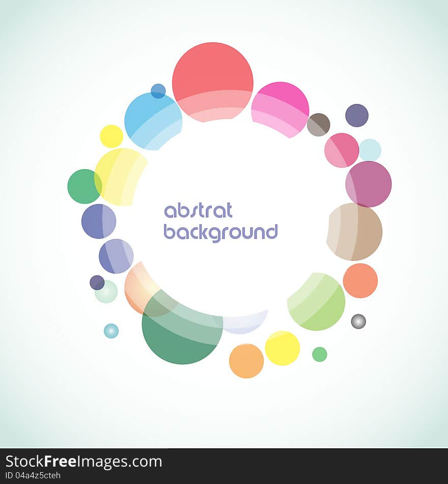 Abstract circle background with different colors. Abstract circle background with different colors