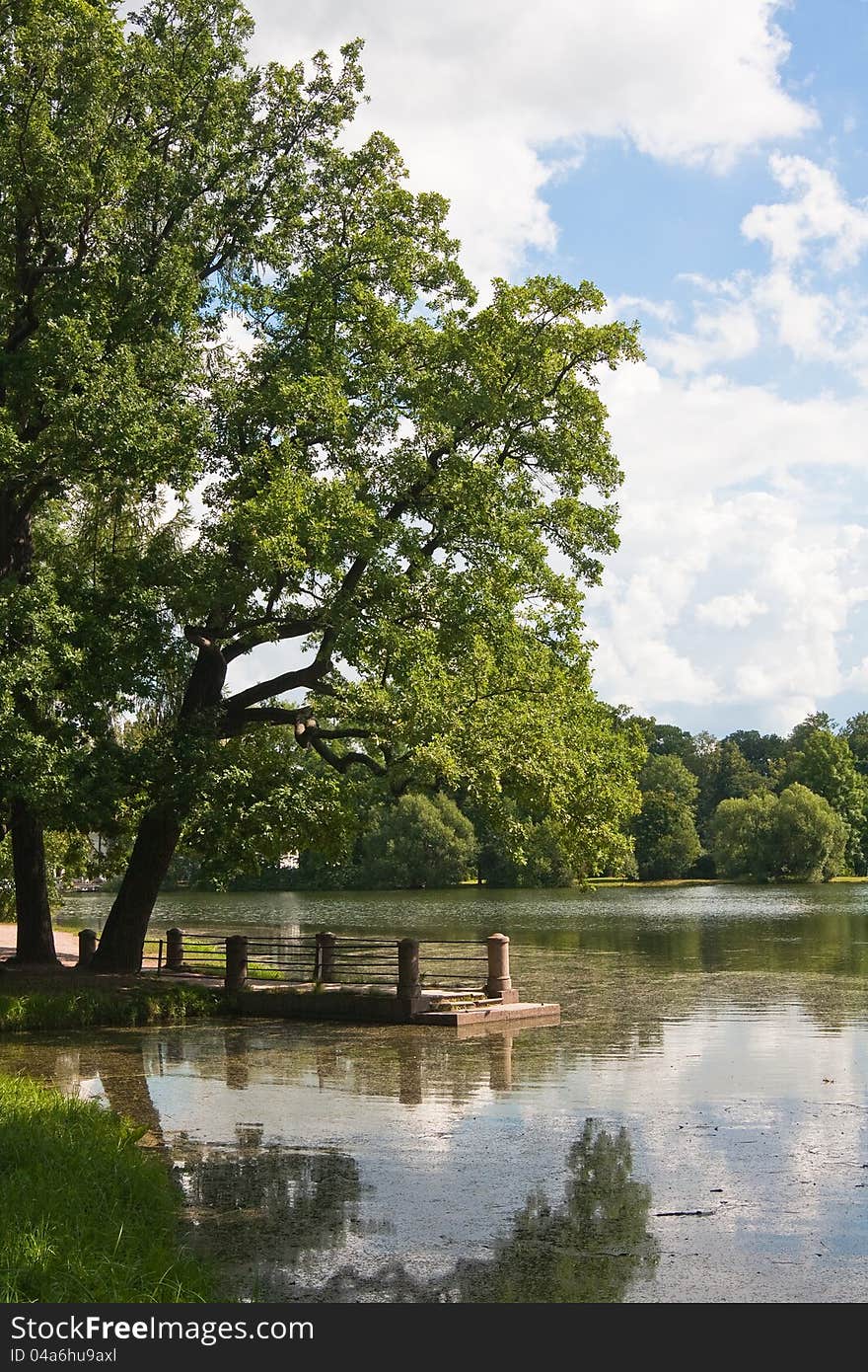 Tsarskoye Selo. View of Catherine Park. Russia. Tsarskoye Selo. View of Catherine Park. Russia