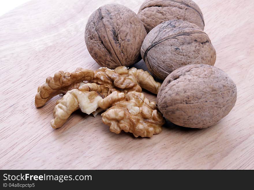 Close-up of a walnut