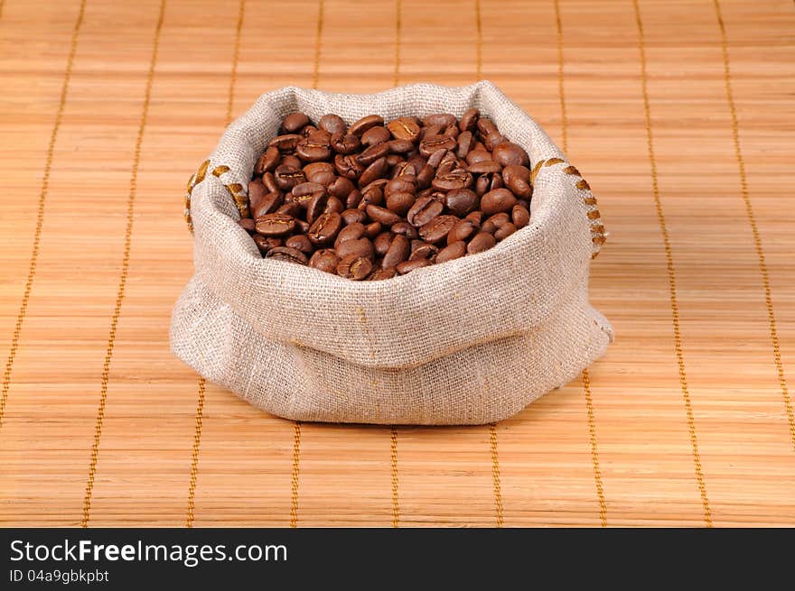 Coffee beans in a bag