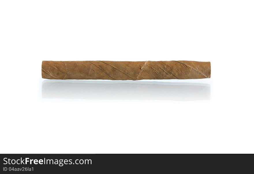 Cigar On White