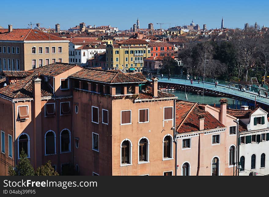 Venice, Italy. City view from the top.