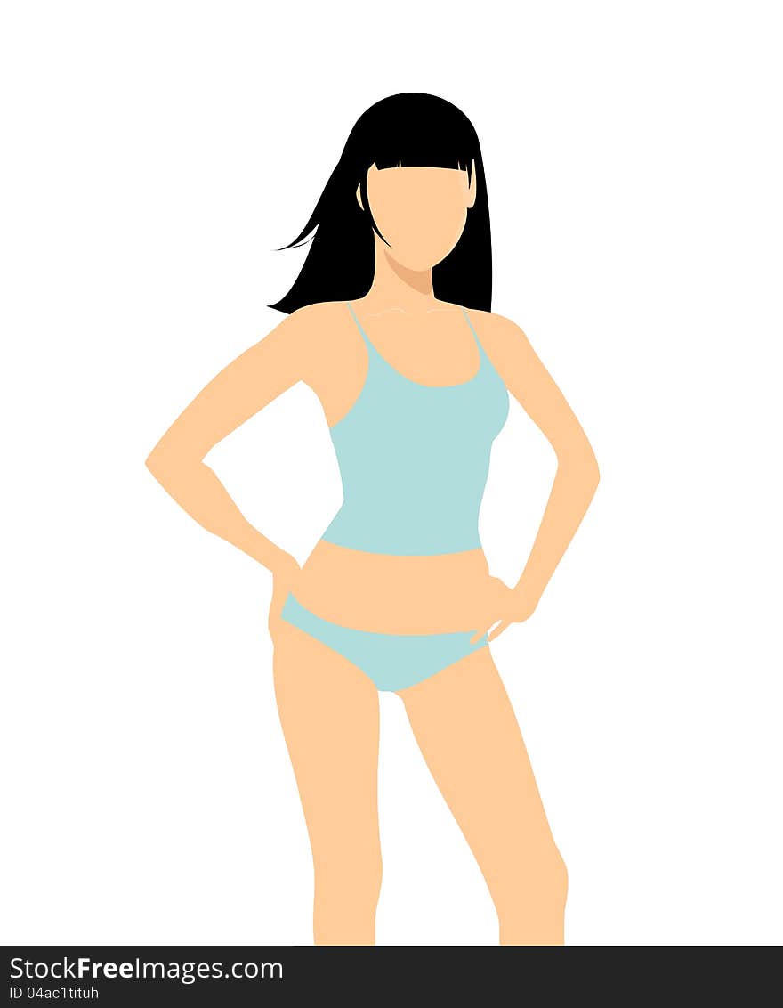 Woman underwear template. Vector illustration (eps 8). Woman underwear template. Vector illustration (eps 8)