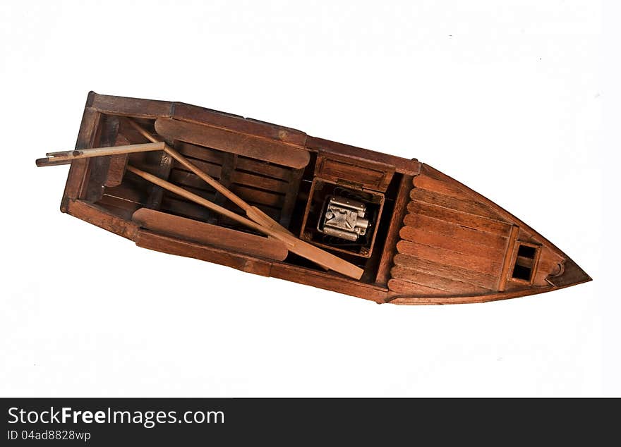 Miniature Wooden Boat Craft