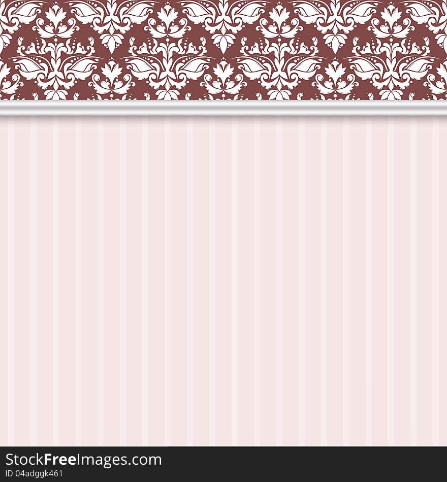 Elegant vintage pink striped background. Elegant vintage pink striped background