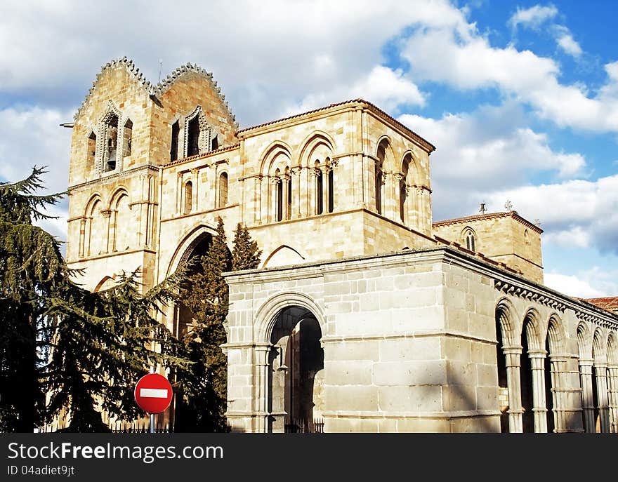 The Saint Vicente Basilica in Avila (Spain)