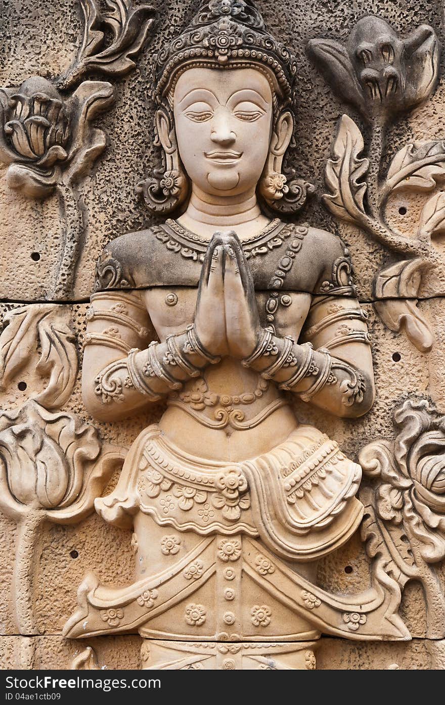 Image of Buddha in ban den temple