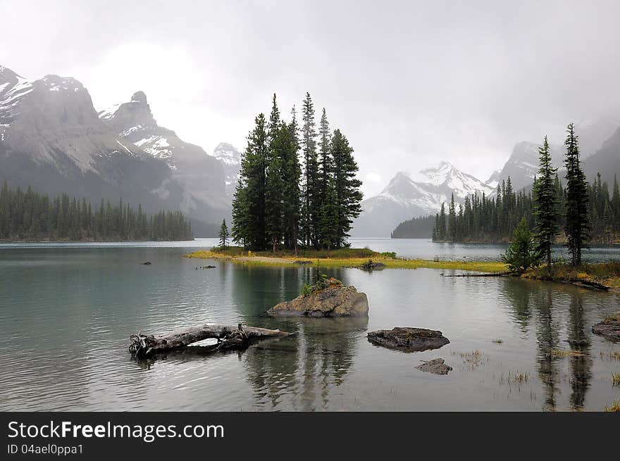 Maligne lake. Jasper National park. Canada. Maligne lake. Jasper National park. Canada.