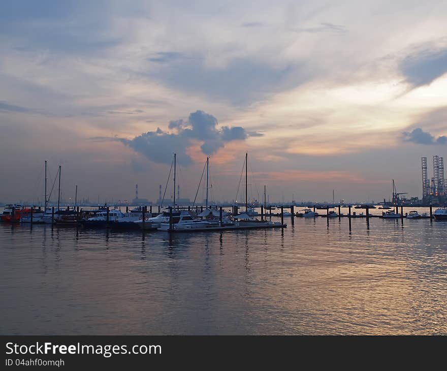 Sunset at Marina