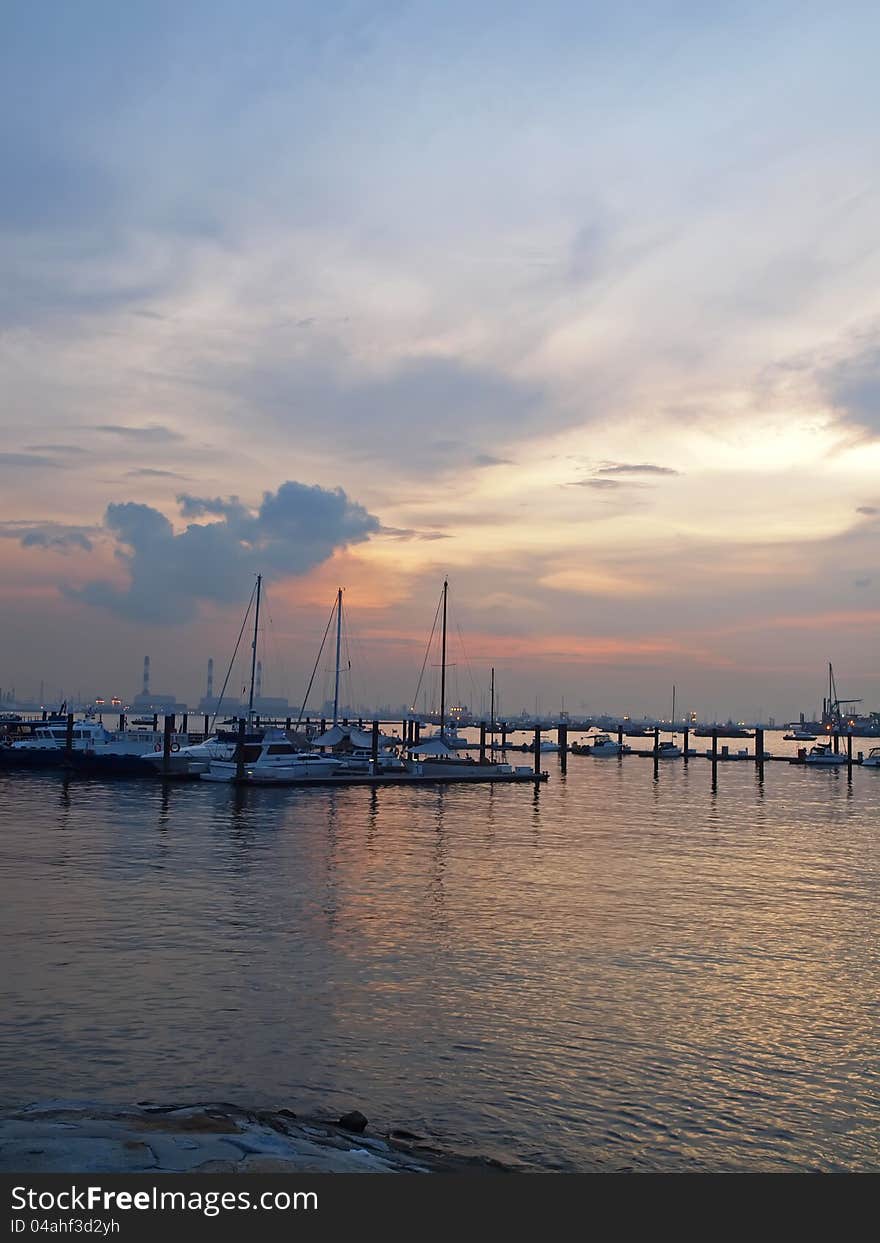 Sunset at Marina