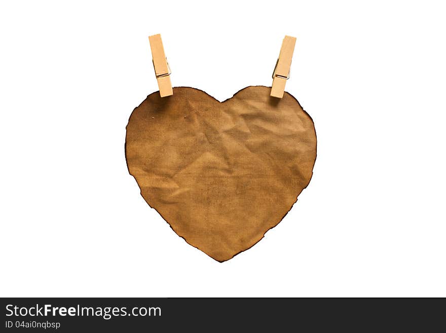 Heart-shaped cloth