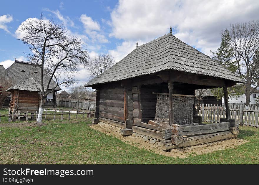 Traditional household made by wood from Maramures land of Romania - northern Transylvania. Traditional household made by wood from Maramures land of Romania - northern Transylvania