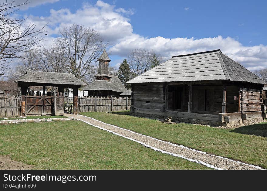 Traditional household made by wood from maramures land of romania - northern transylvania. Traditional household made by wood from maramures land of romania - northern transylvania