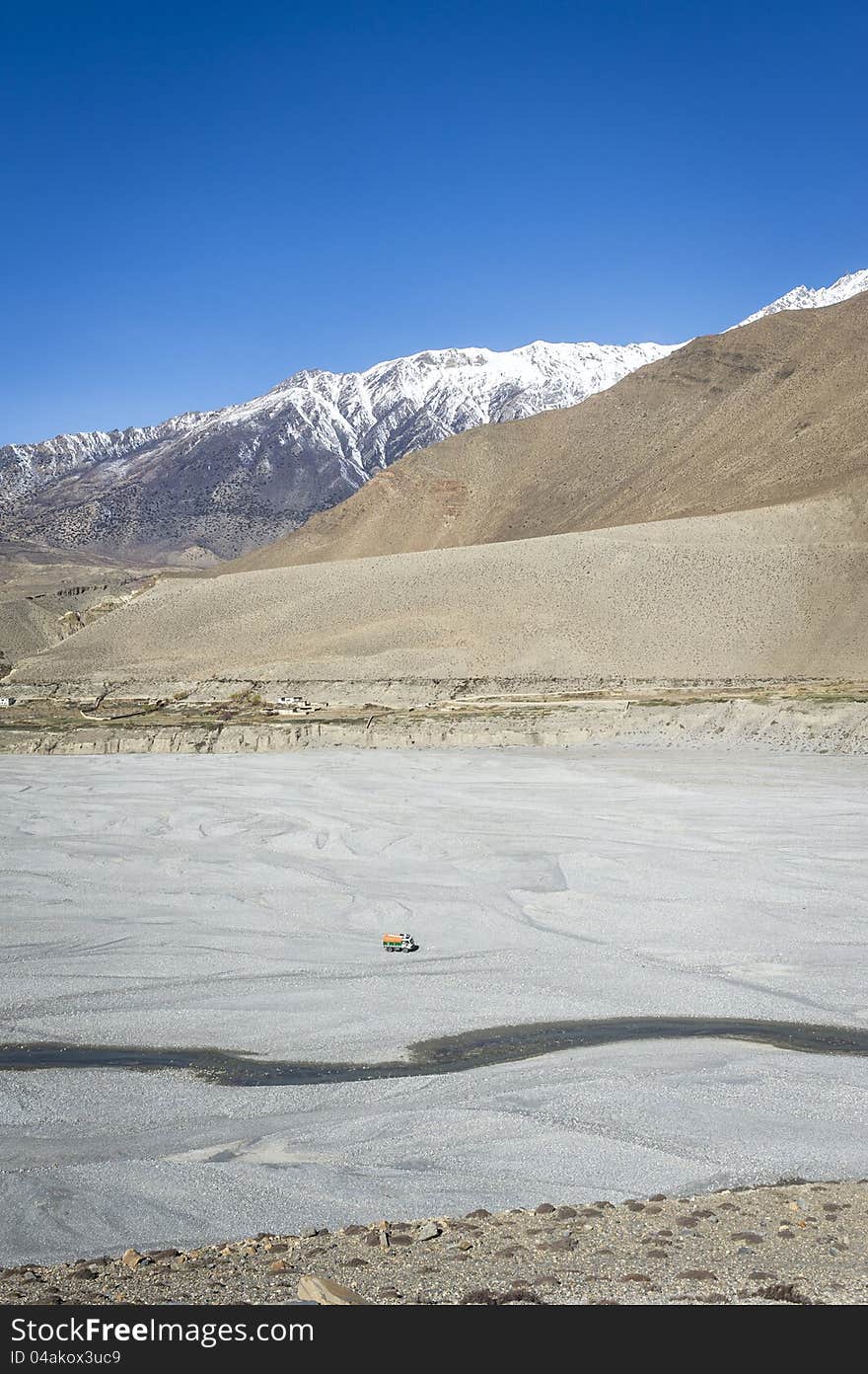 Himalaya mountains in summer time