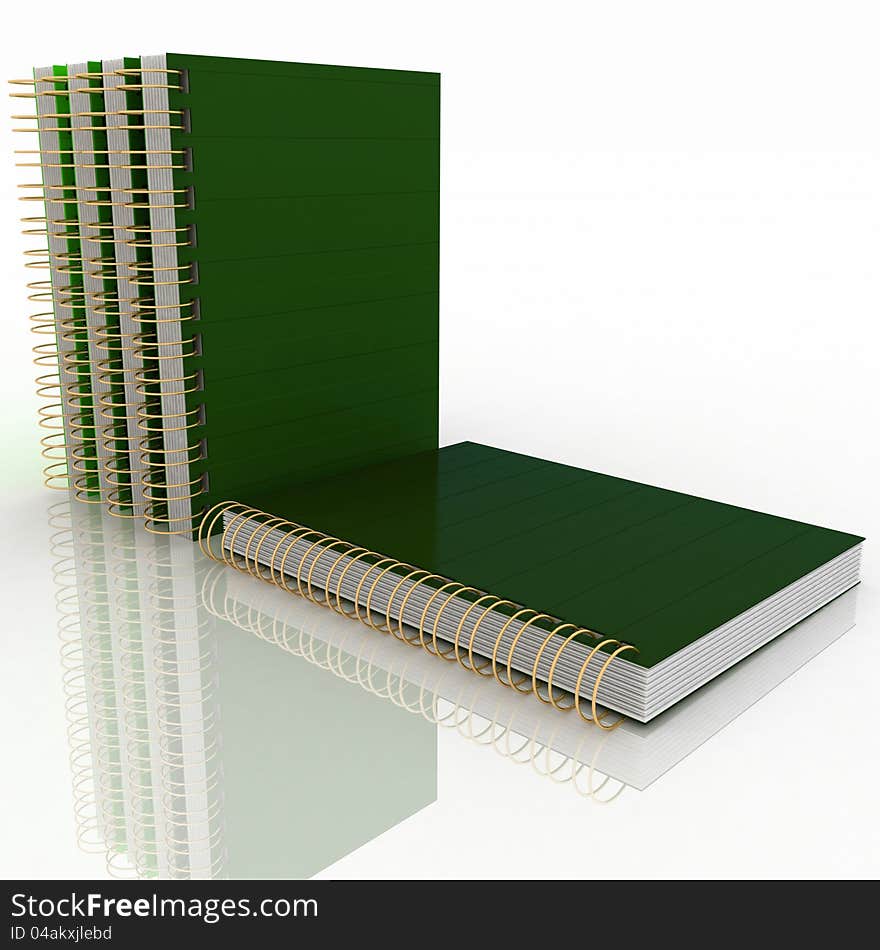 Blank spiral notebook