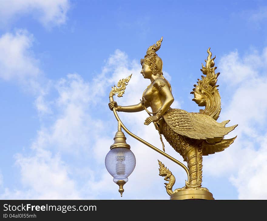 Decorative Lamps At Thai Temple.