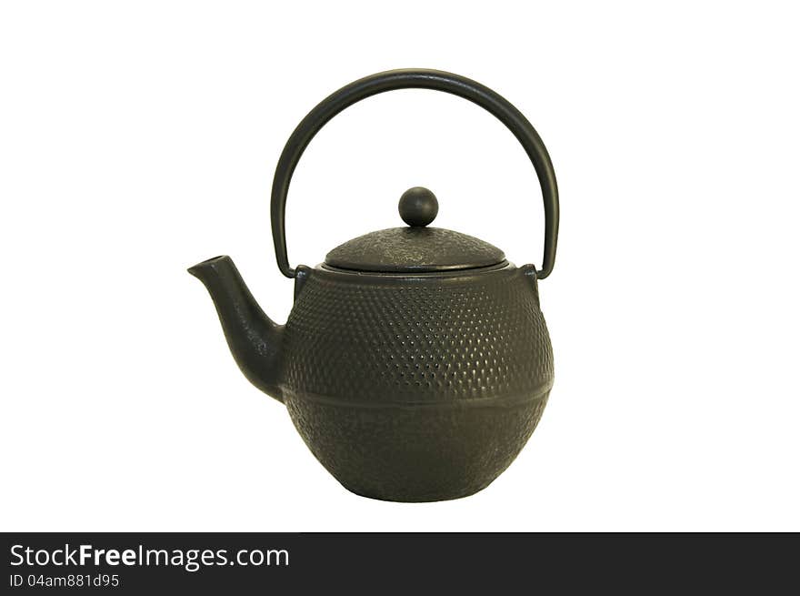 Kettle for boiling water on a white background