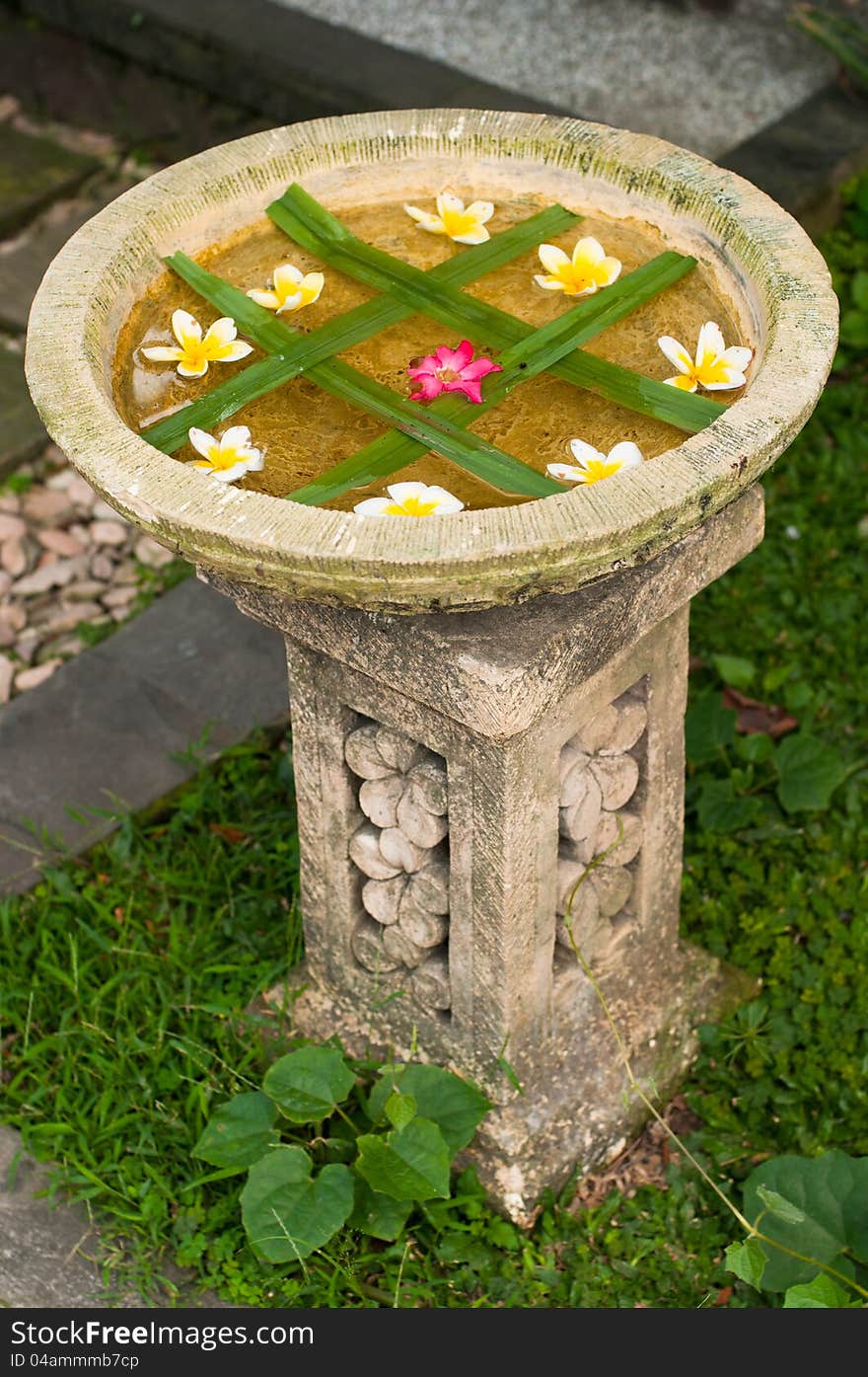 Hindu Daily Offering In Ubud, Bali, Indonesia