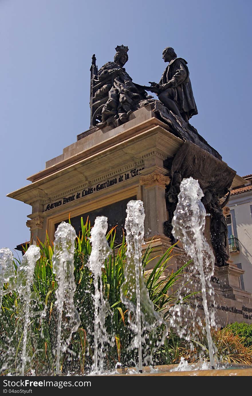 One of monuments in Granada, Spain