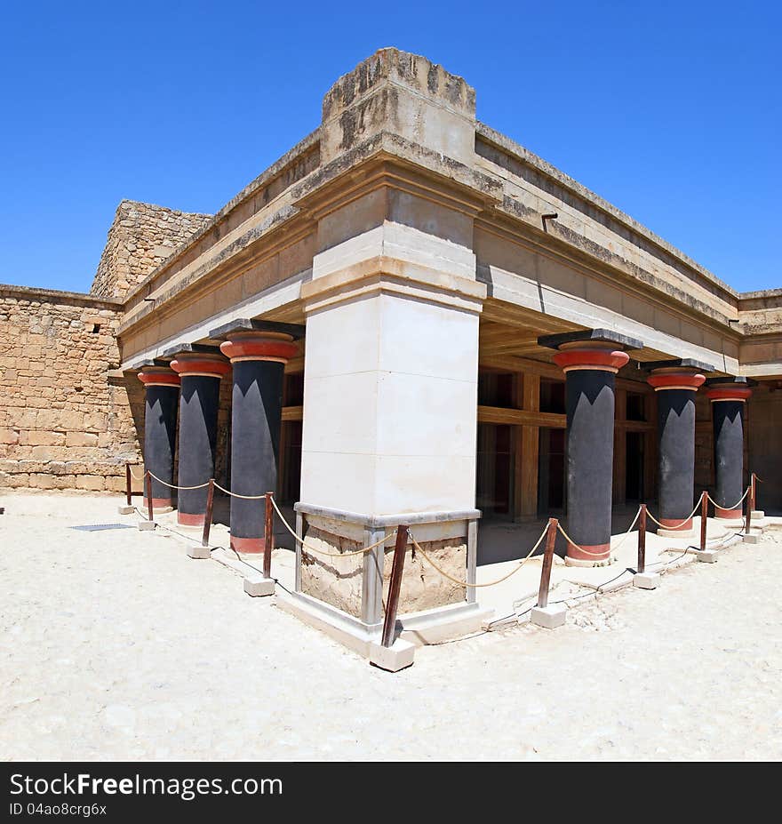 Knossos palace, back part of it.