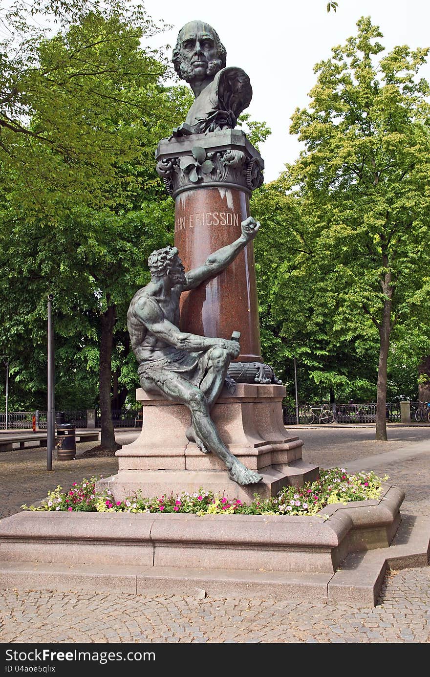 Monument of John Ericsson by John Börjeson, Stockholm