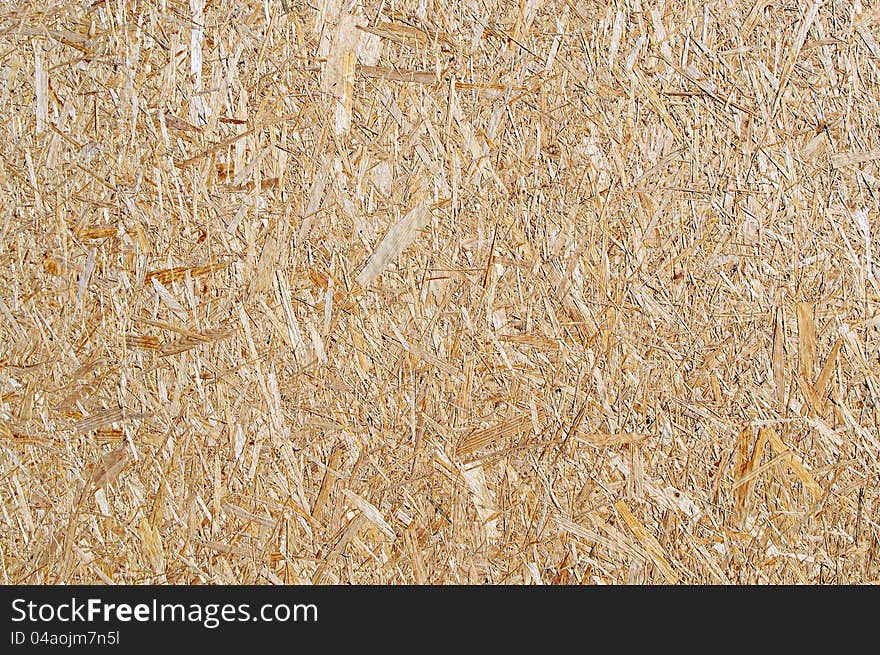 Structure of the wood chipboard