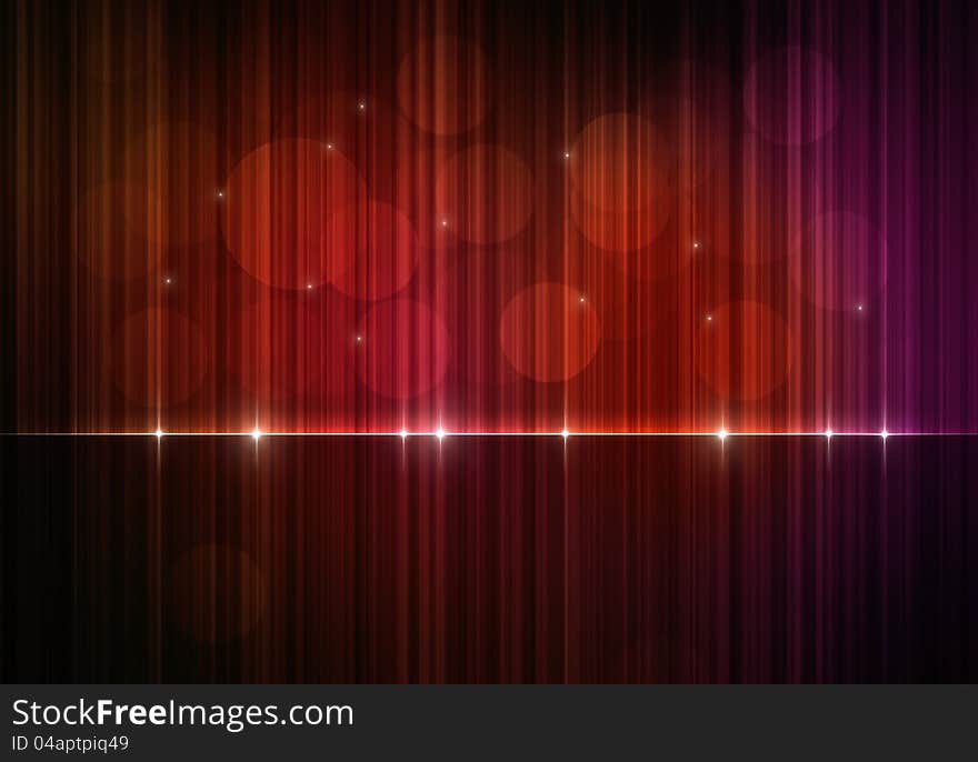 Colorful background of bokeh lights in the dark. Colorful background of bokeh lights in the dark