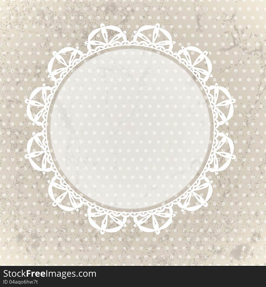 Vintage lace background. EPS 10 vector illustration