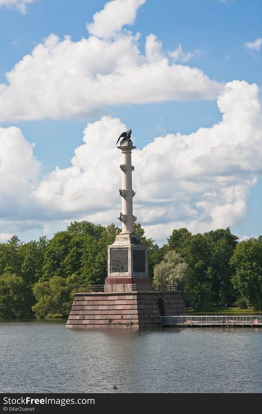 Chesme Column in Tsarskoye Selo.Russia