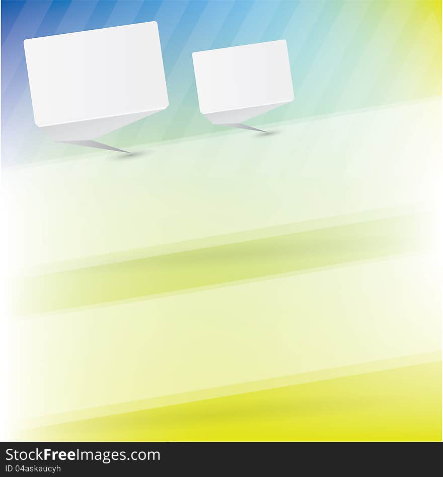 Abstract vector background with banners