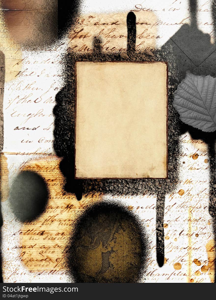 Grunge papers design in scrapbooking style. Grunge papers design in scrapbooking style