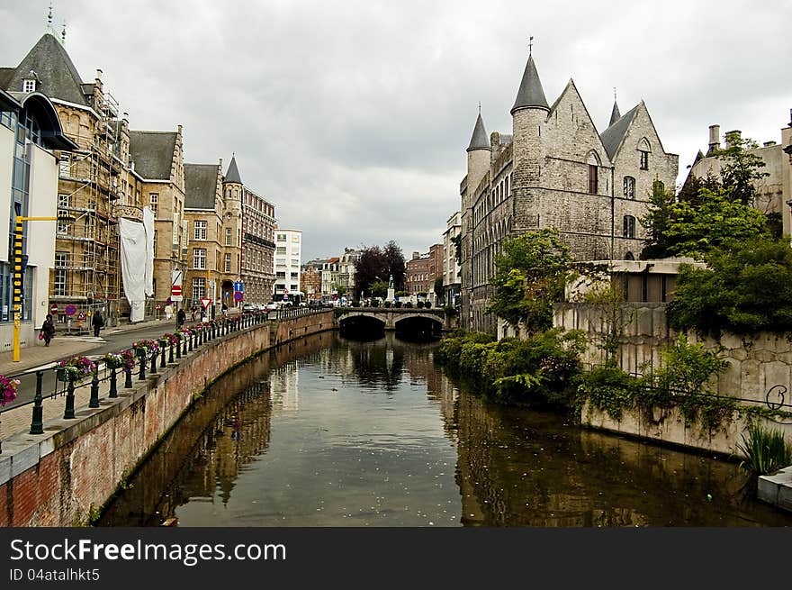 A photoshoot of Ghent, Belgium. A photoshoot of Ghent, Belgium