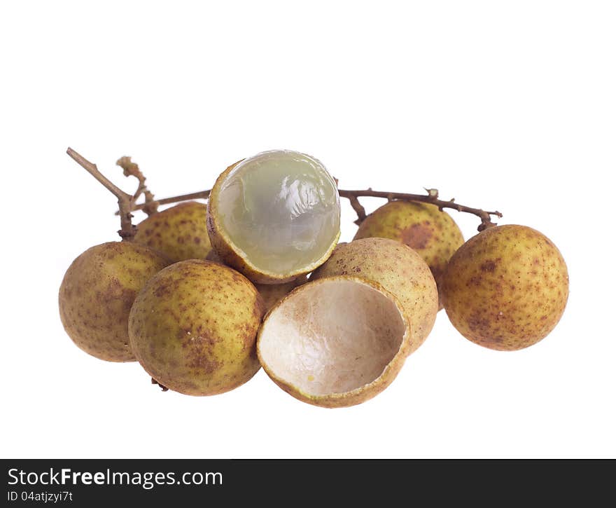 Longan isolated on a white background