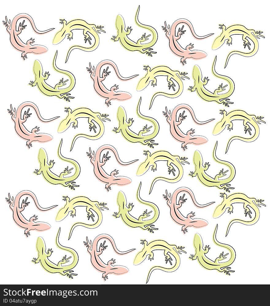 Lizards pattern