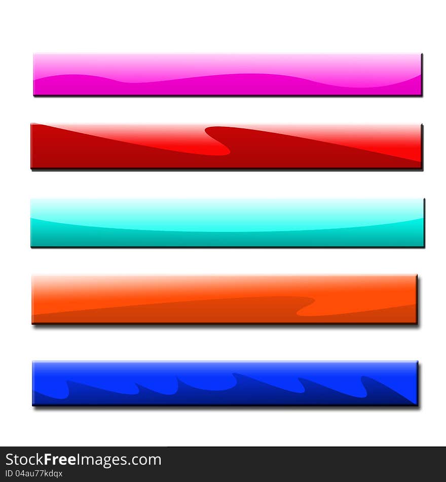 Colorful banner on white background