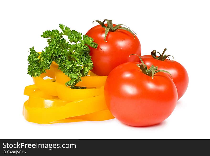 Tomatoes, Peppers And Parsley