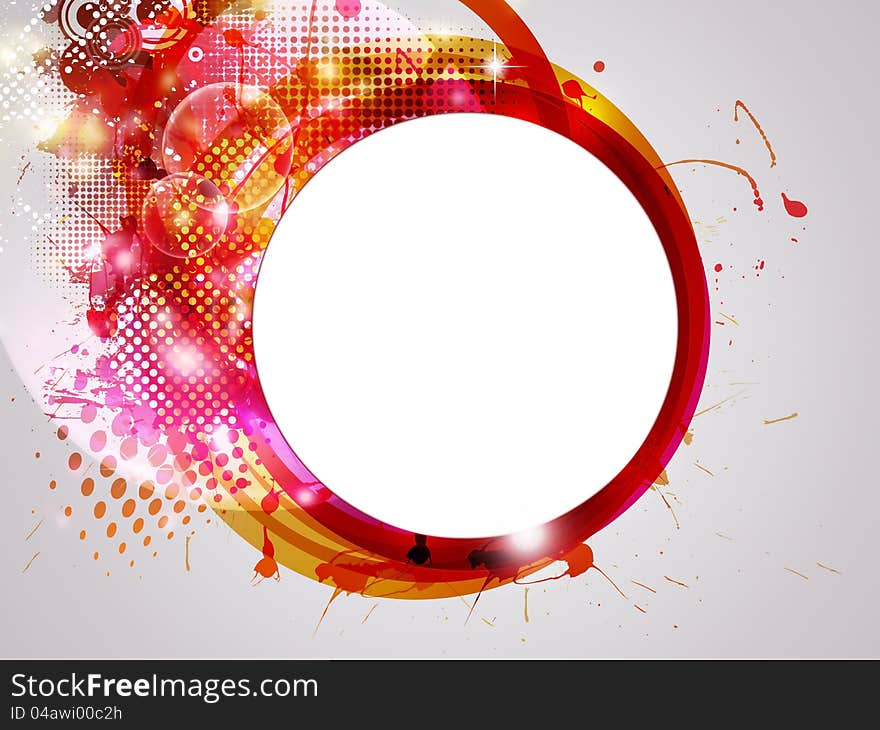 Abstract funky background with a text spot. Abstract funky background with a text spot