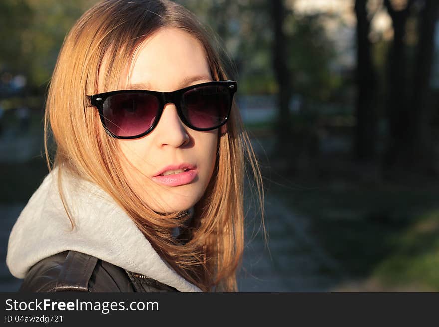 Girl in sunglasses