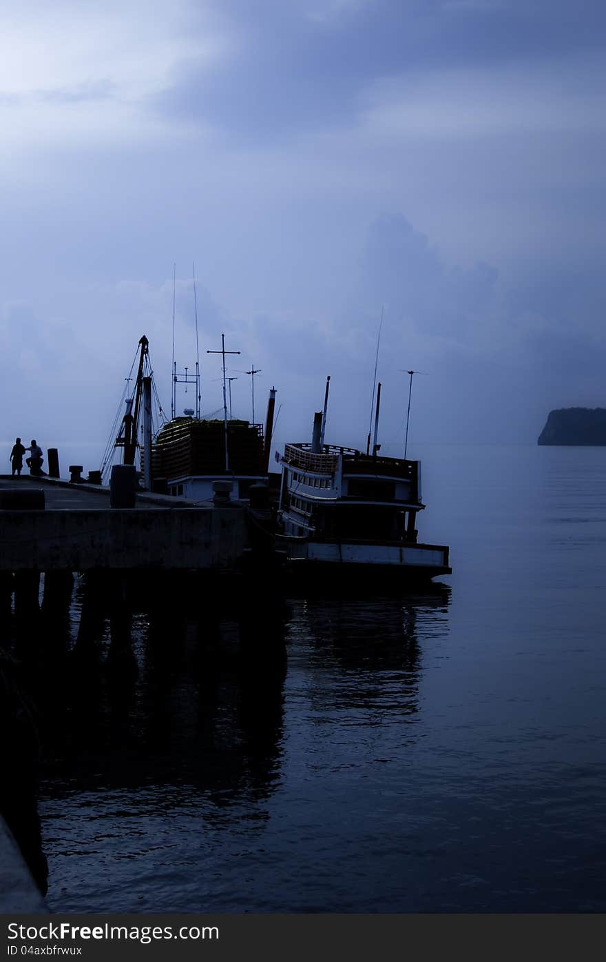 Fishing Boats on the Pier