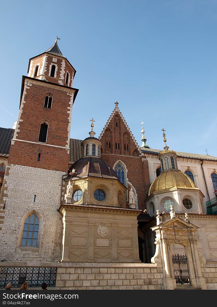 Cathedral -Wawel Hill in Krakow,Poland. Cathedral -Wawel Hill in Krakow,Poland