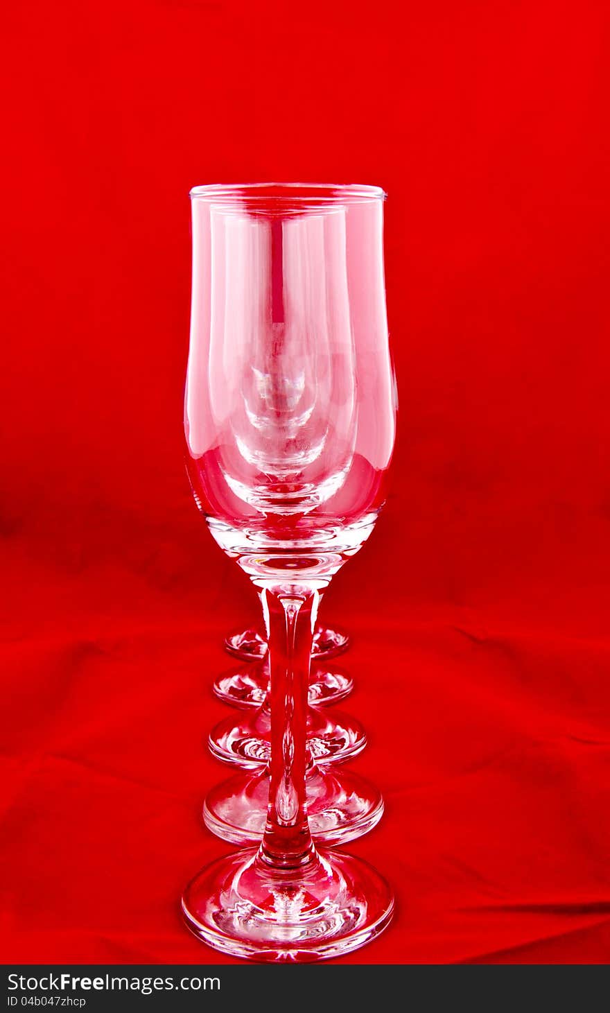 Deepnes with wine glasses on the red. Deepnes with wine glasses on the red