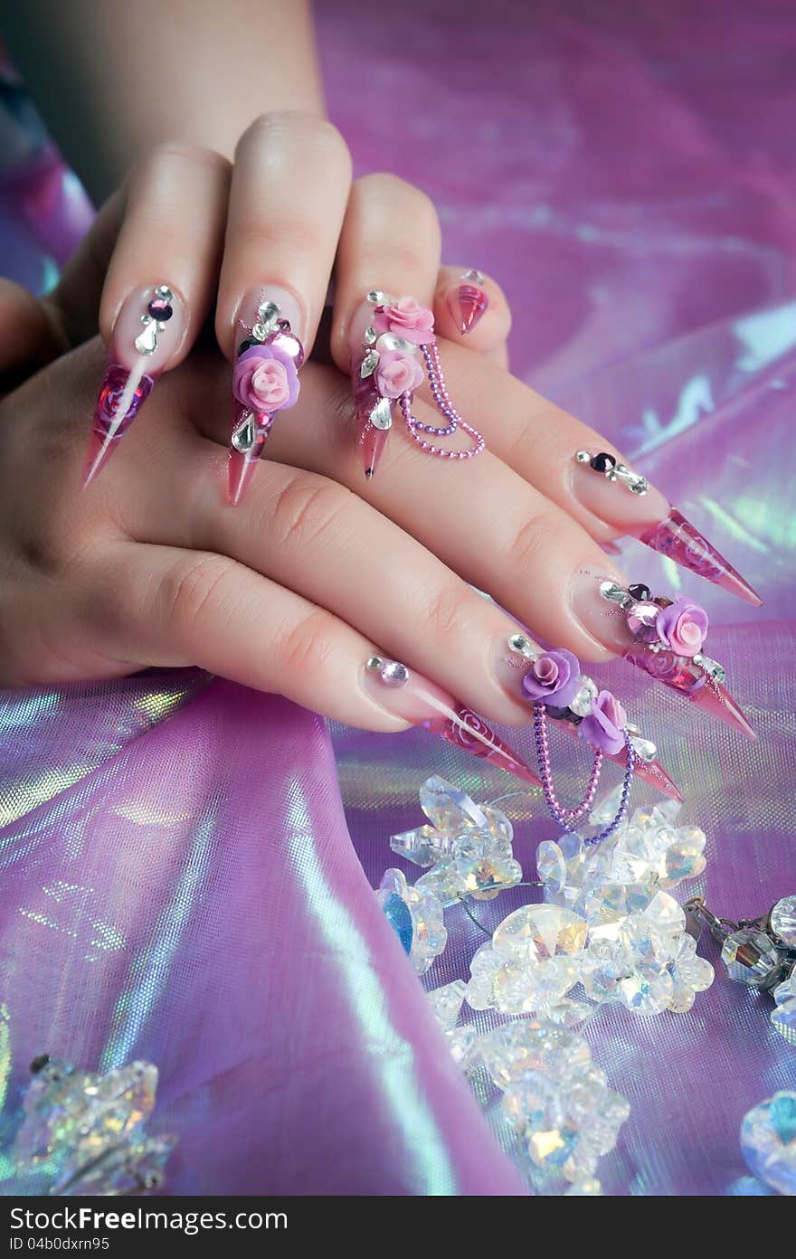 Beautiful manicure of hands