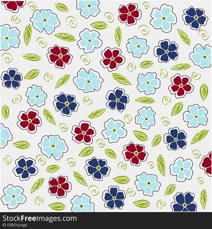 Floral card, background